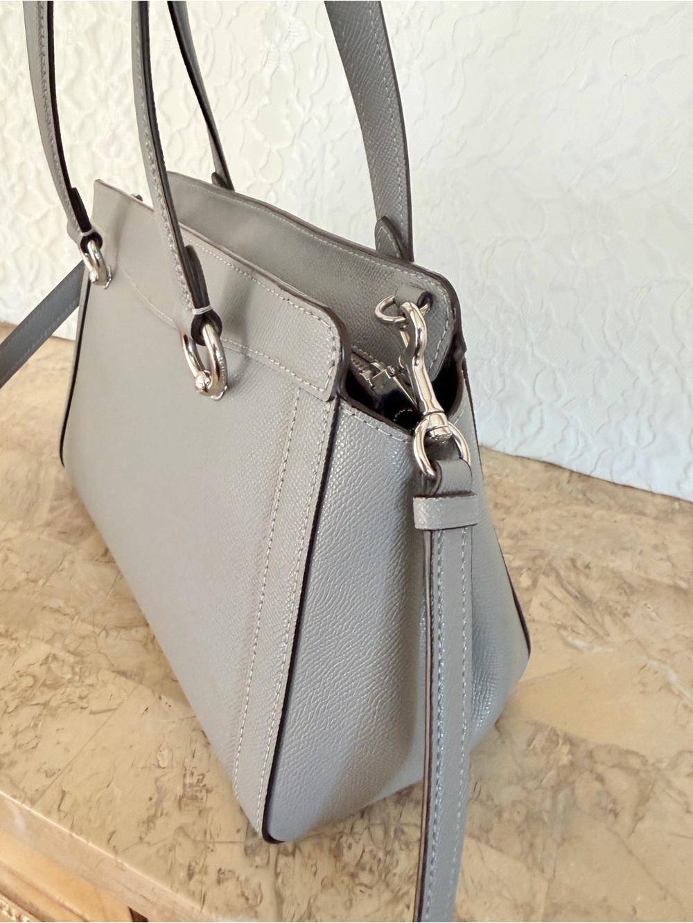 Coach Leather Kailey  In Gray - Picture 5 of 11